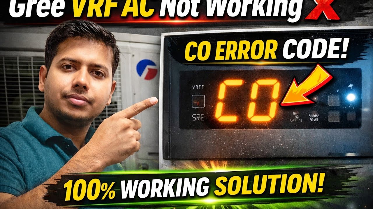 Gree VRF AC Not Working ❌ | CO Error Code | 100% Working Solution