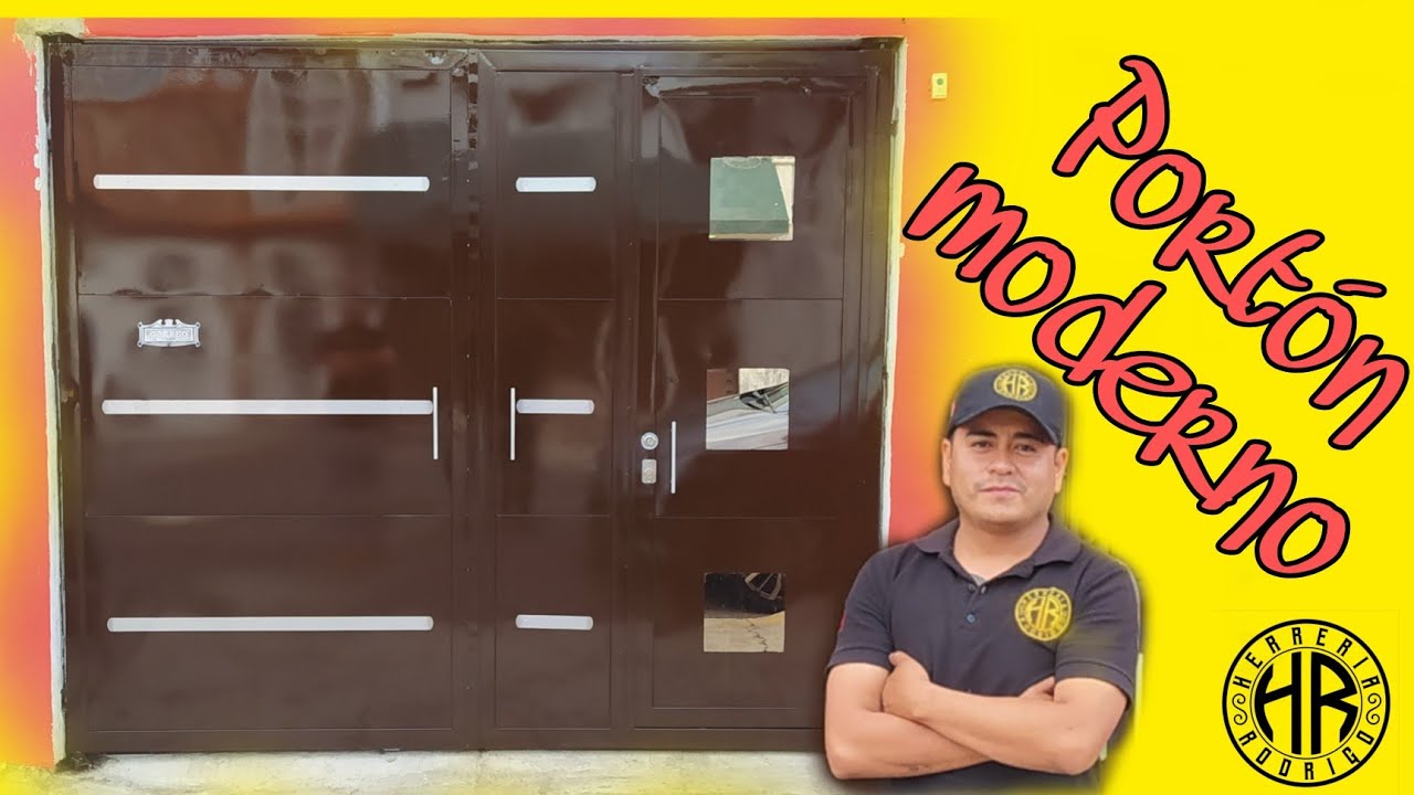 Portón moderno