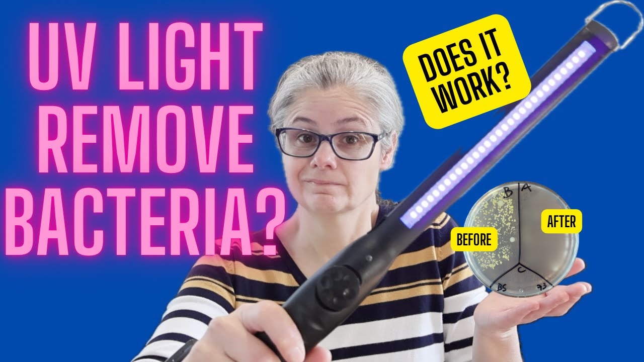 Testing Cleaning Products:  UV light Wand VS  Bacteria!