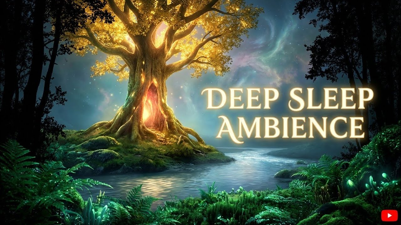 Peaceful Green Fantasy Valley 🌿Deep Sleep & Relaxing Fantasy Ambience