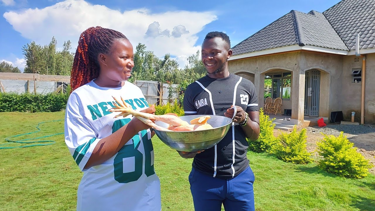 Village-Style Chicken Curry 🇰🇪🔥 & ASMR Harvesting: Authentic African Cooking with Hubby!