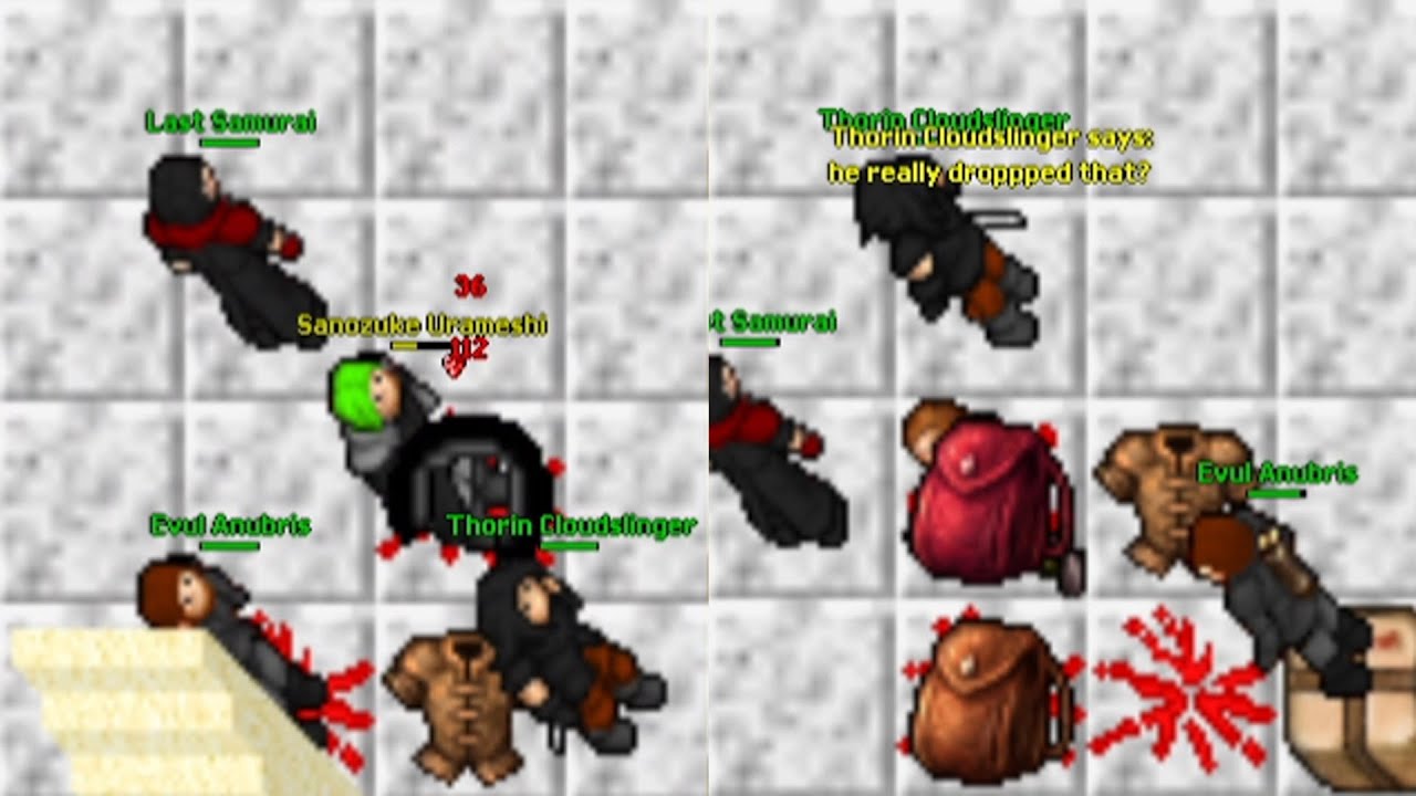 (PK) Biggest Mistake was Staying AFK as Redskull! (Eternia 2005 - RL Tibia 7.4) Last Samurai