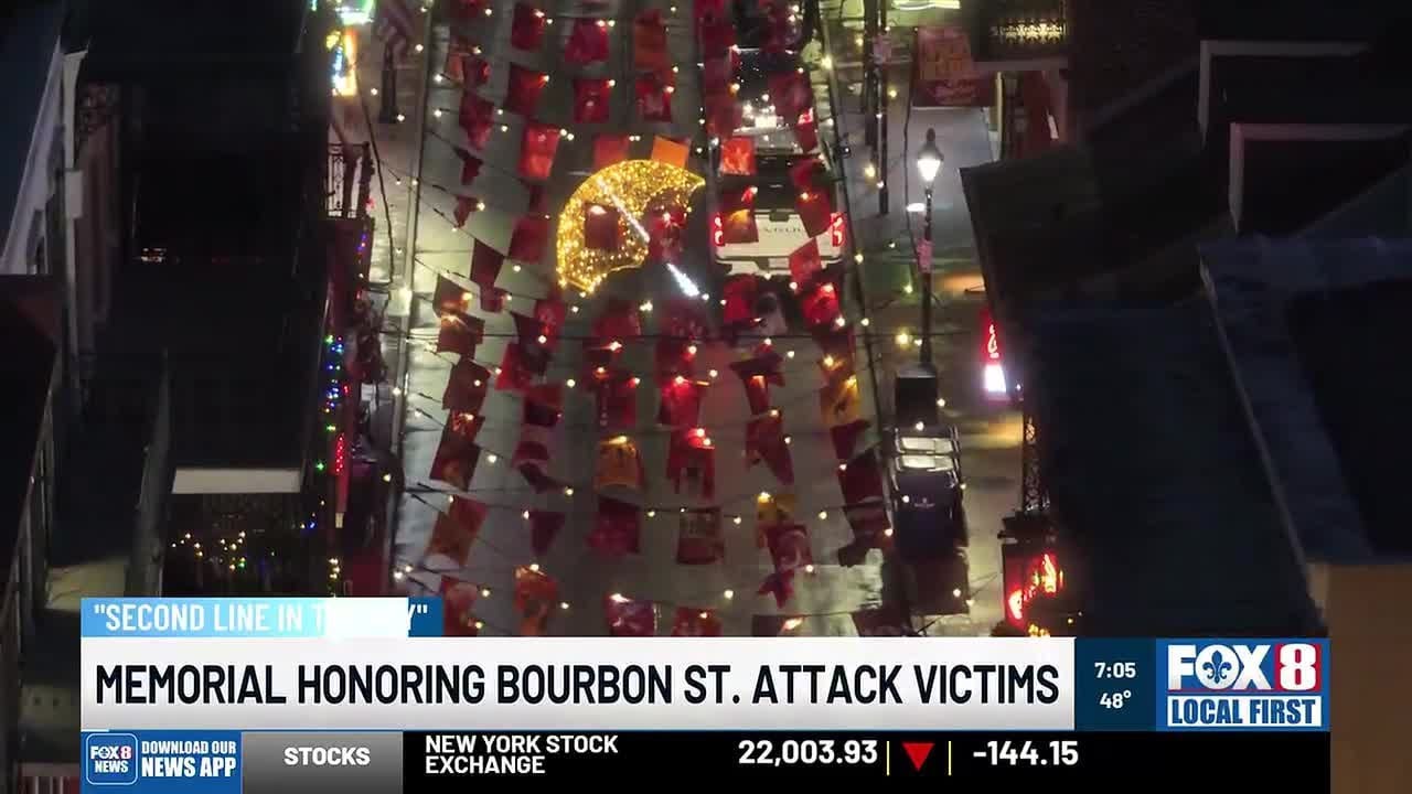Memorial installation honors victims on one-year anniversary of New Year's Day terrorist attack