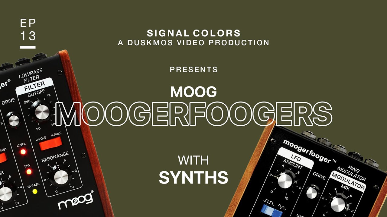 Moog MF-101 and MF-102 Moogerfooger Demo w/ Analog Drum Synth (Elektron Analog RYTM MKII)