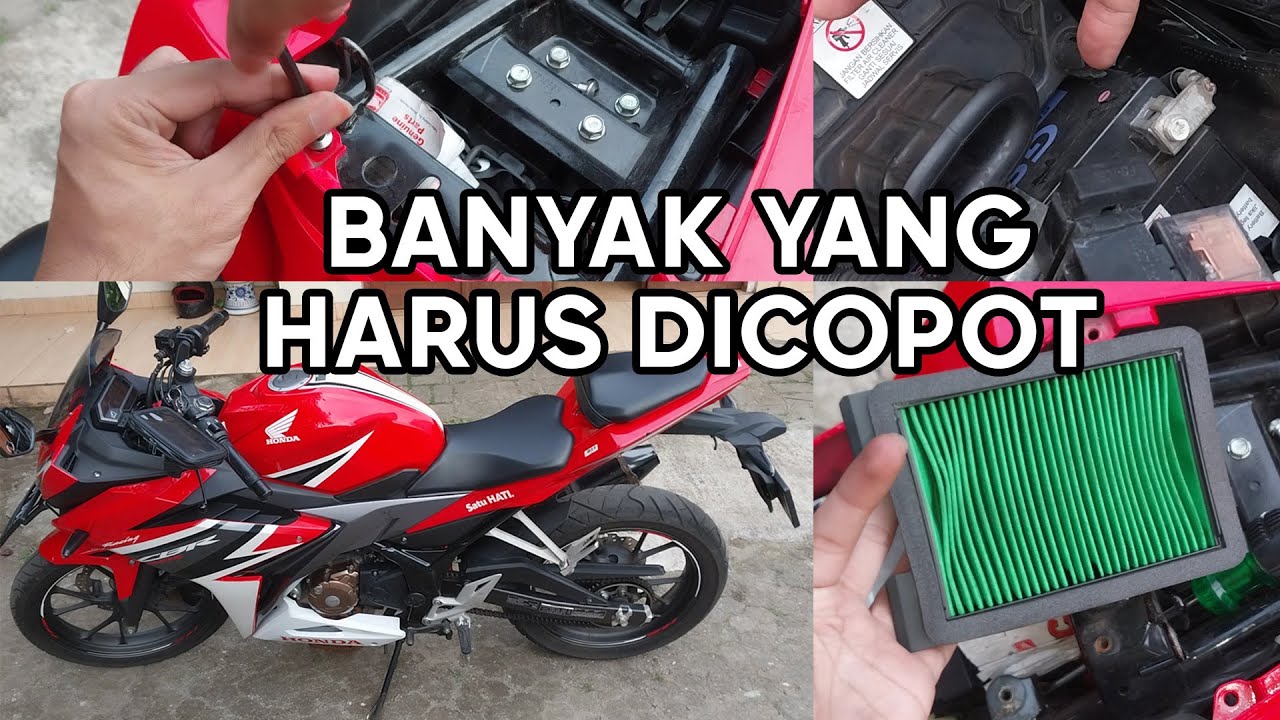 Cara Melepas Filter Udara Honda CBR150 R Facelift 2020
