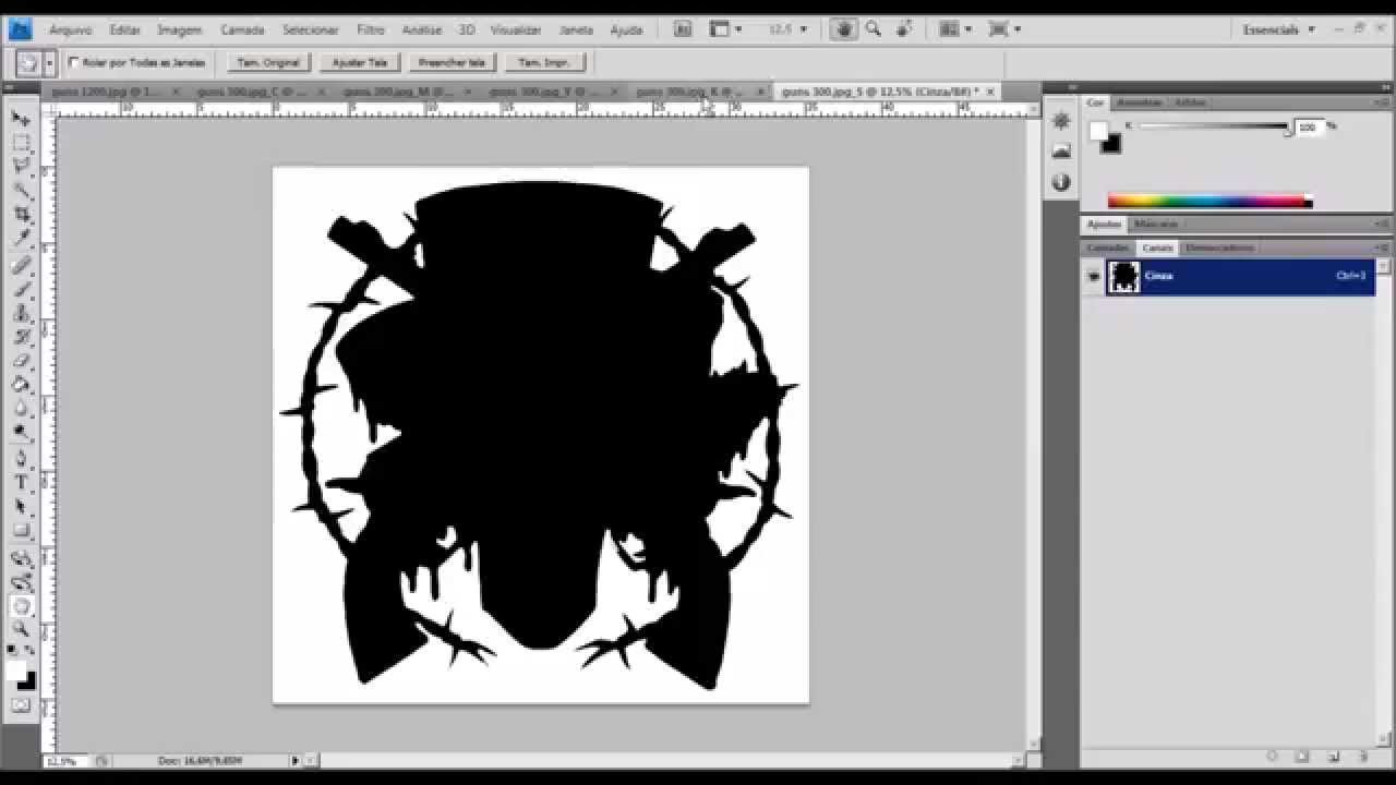 RETICULANDO IMAGENS PARA SERIGRAFIA NO PHOTOSHOP (Para quem não tem impressora Post Script)