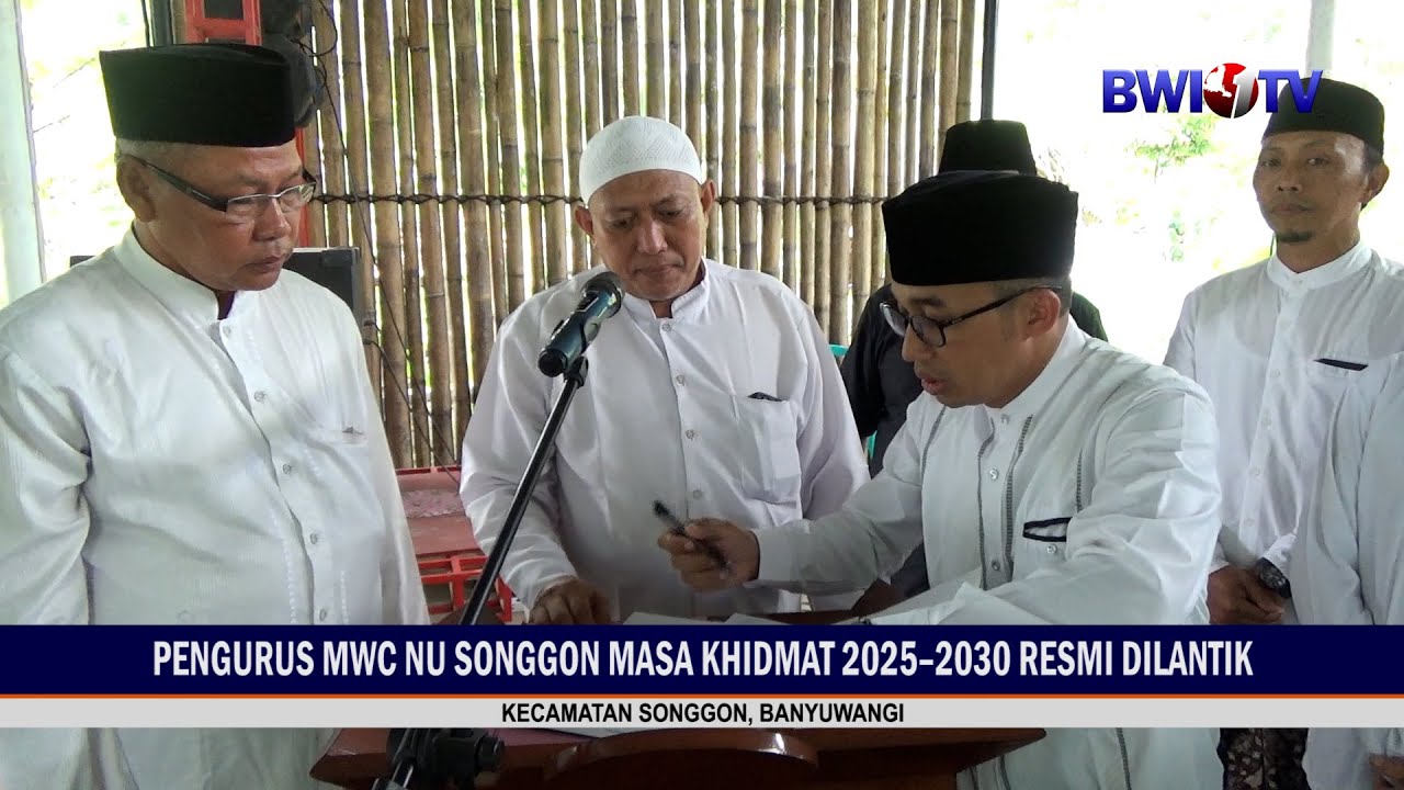 Pengurus MWC NU Songgon Masa Khidmat 2025–2030 Resmi dilantik