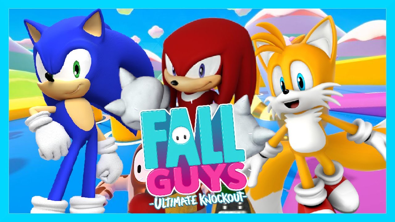 Наклз, Соник и Тейлз играют в Fall Guys!