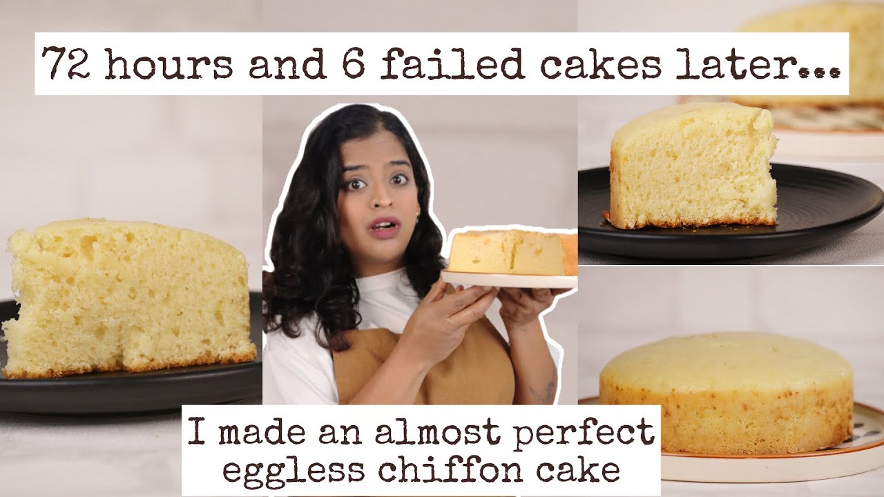 eggless chiffon cake recipe | Why it is so hard to make an eggless sponge cake | Chiffon Cake 101| 