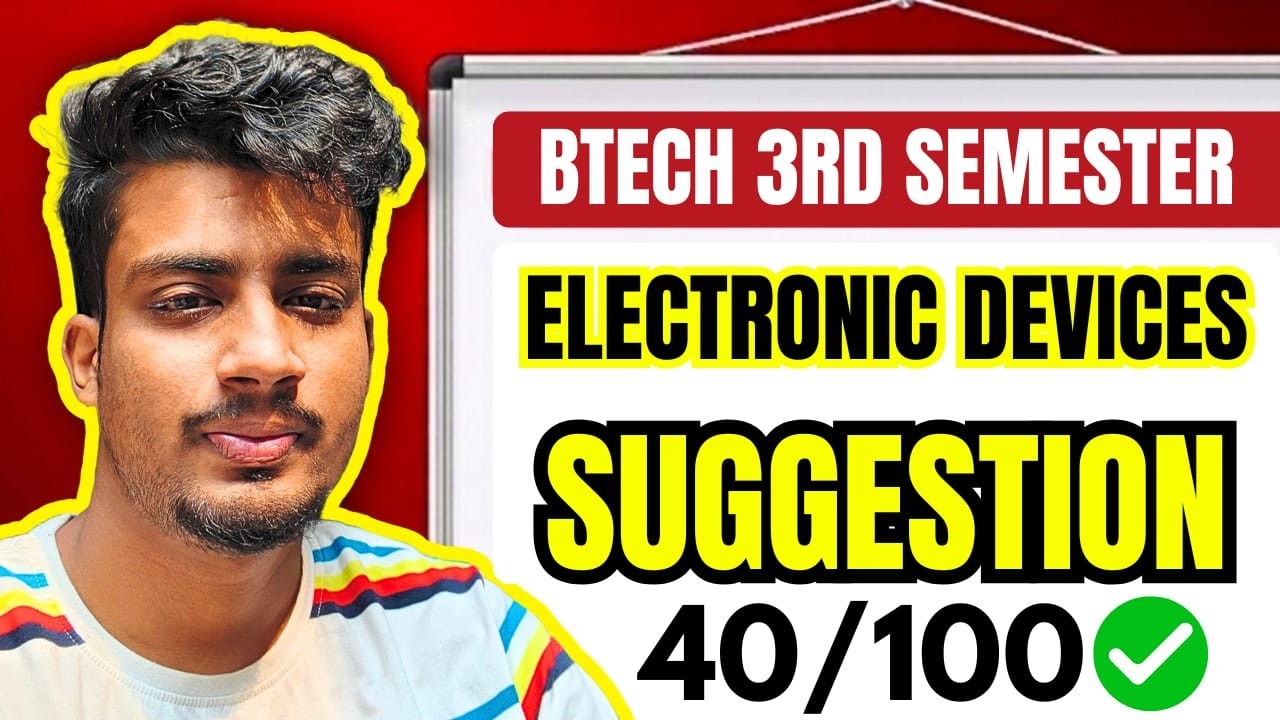 🛑LIVE ECE 3rd Semester EDC SUGGESTION (13 th March) 🔥😱✅ #makautsemester