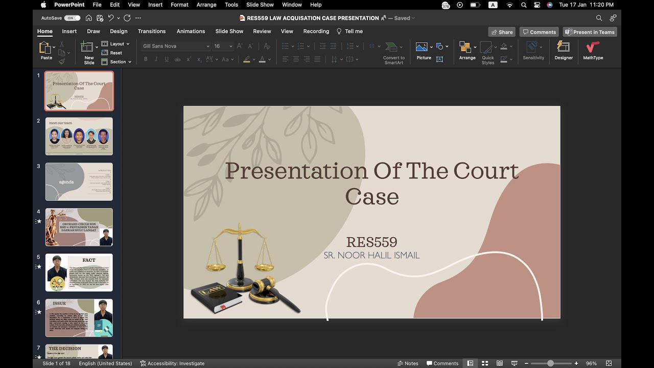 PRESENTATION RES559 COURT CASE