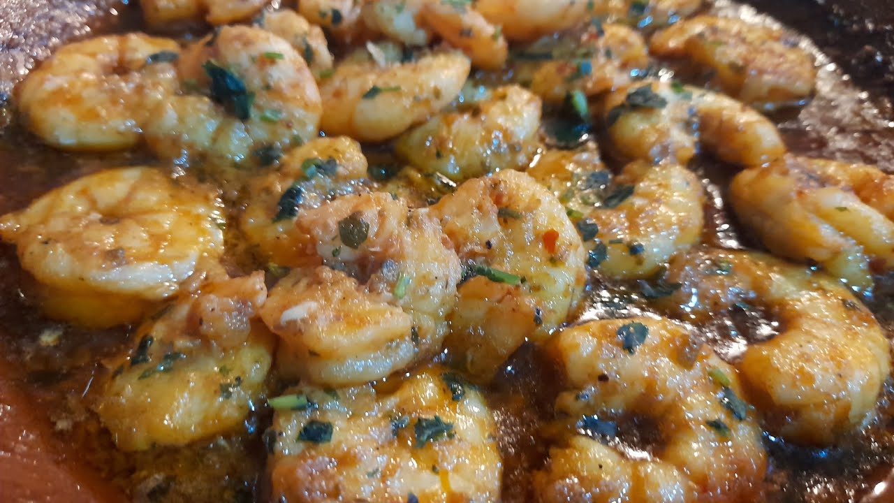 طاجين كروفيت او الجمبري بصلصة رائعة على طريقة المطاعم crevettes pil-pil