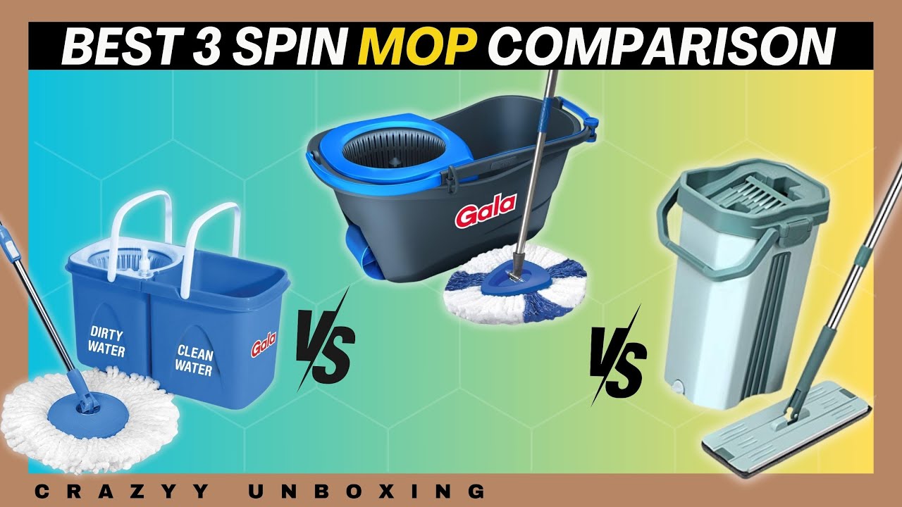 Best Spin mop in India | Spin Mop vs Flat Mop | GALA Turbo Spin Mop | GALA Twin Bucket Spin Mop