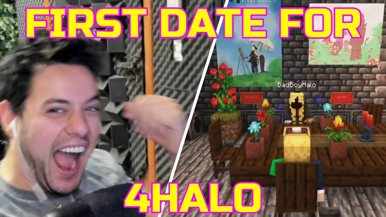 Forever & Badboyhalo have a DATE Dinner at Cellbit's Castle on QSMP Minecraft
