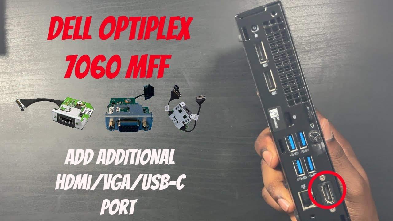Как добавить дополнительный порт в Dell Optiplex 7060 MFF