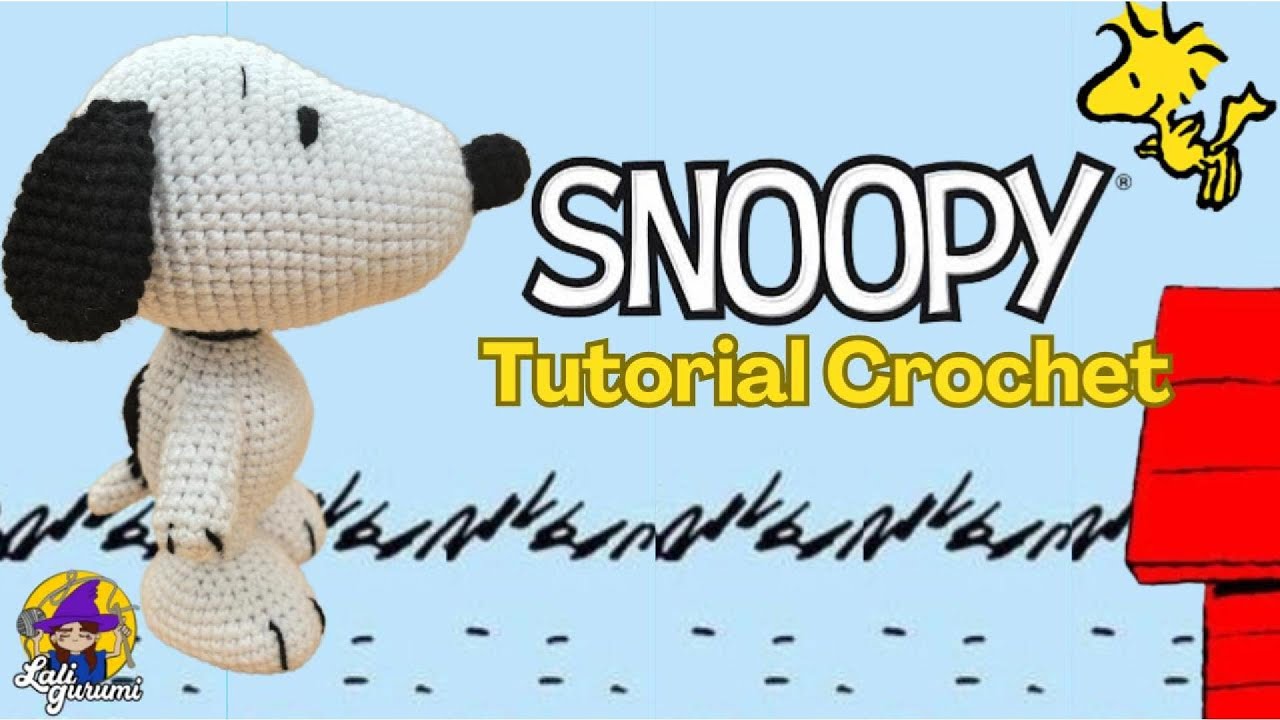 Tutorial de SNOOPY 30 CM | Peanuts Crochet | Amigurumi paso a paso