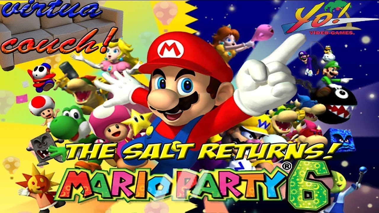 Virtua Couch: Mario Party 6! The Salt Returns Part 1 - YoVideogames