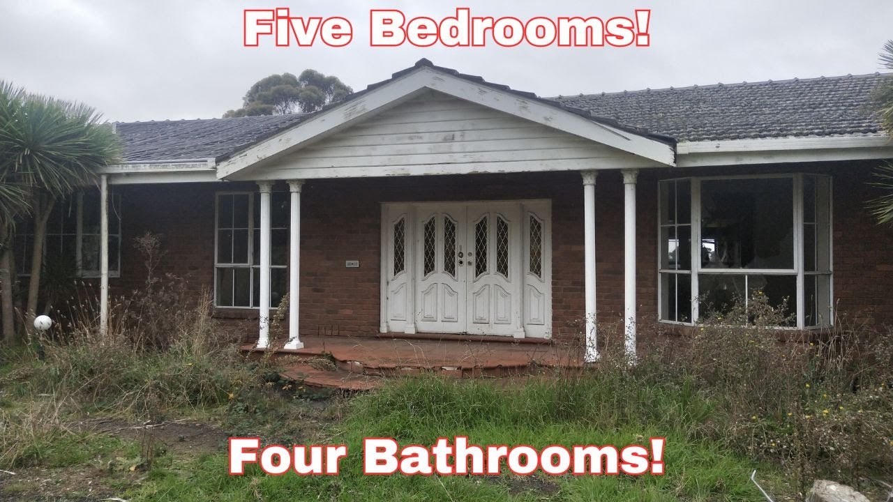 Giant Opulent Home Left to Rot! // Massive Mancave Out Back!