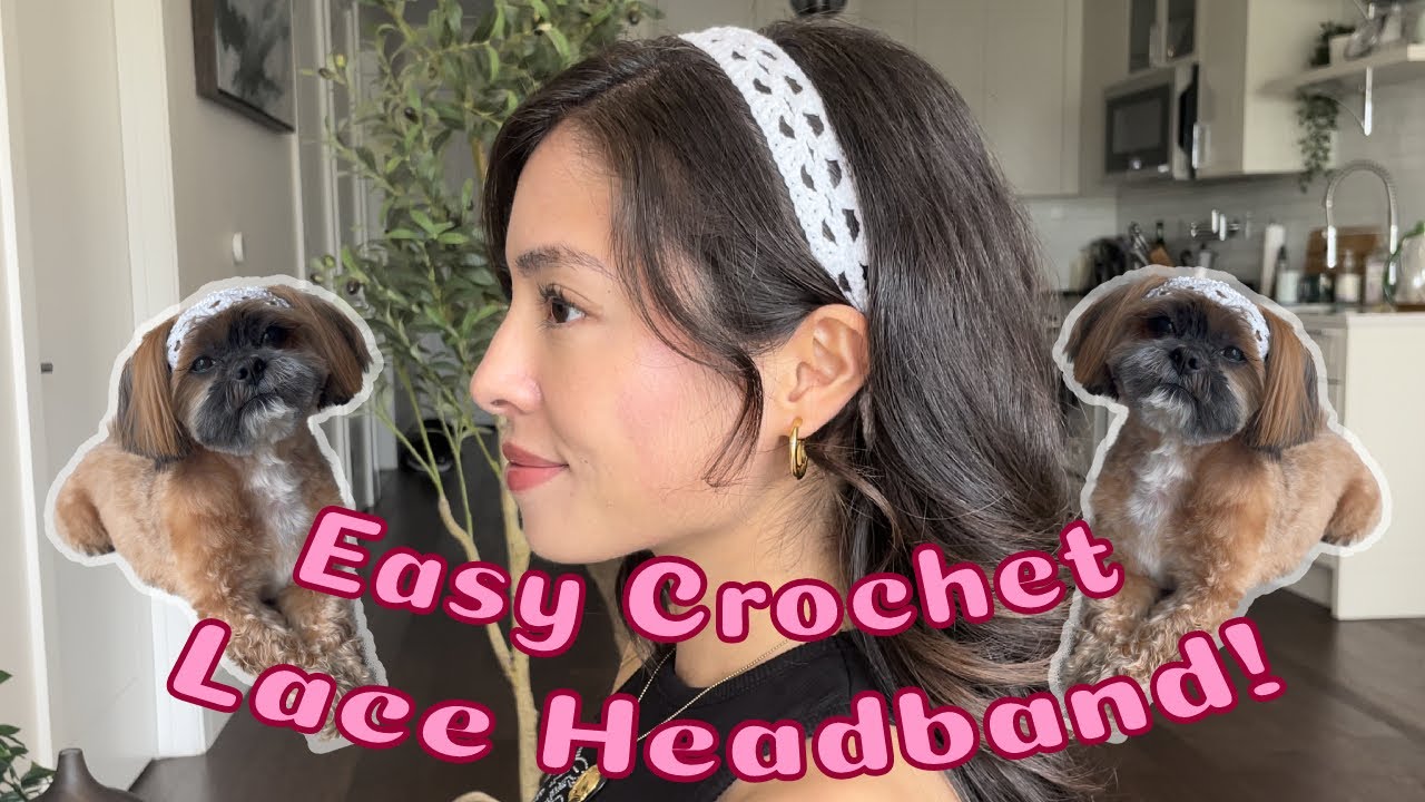 Crochet Cleo Lace Headband: DIY EASY TUTORIAL / 5 Rows Only! Perfect Gift For Summer