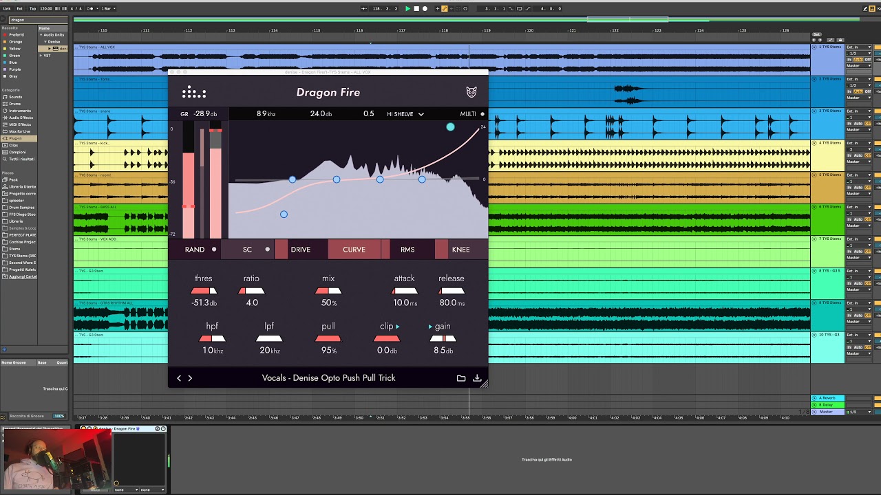 Mixing Vocals: Dragonfire (Push Pull Opto Trick) - from the famous LA2A trick of Andrew Scheps