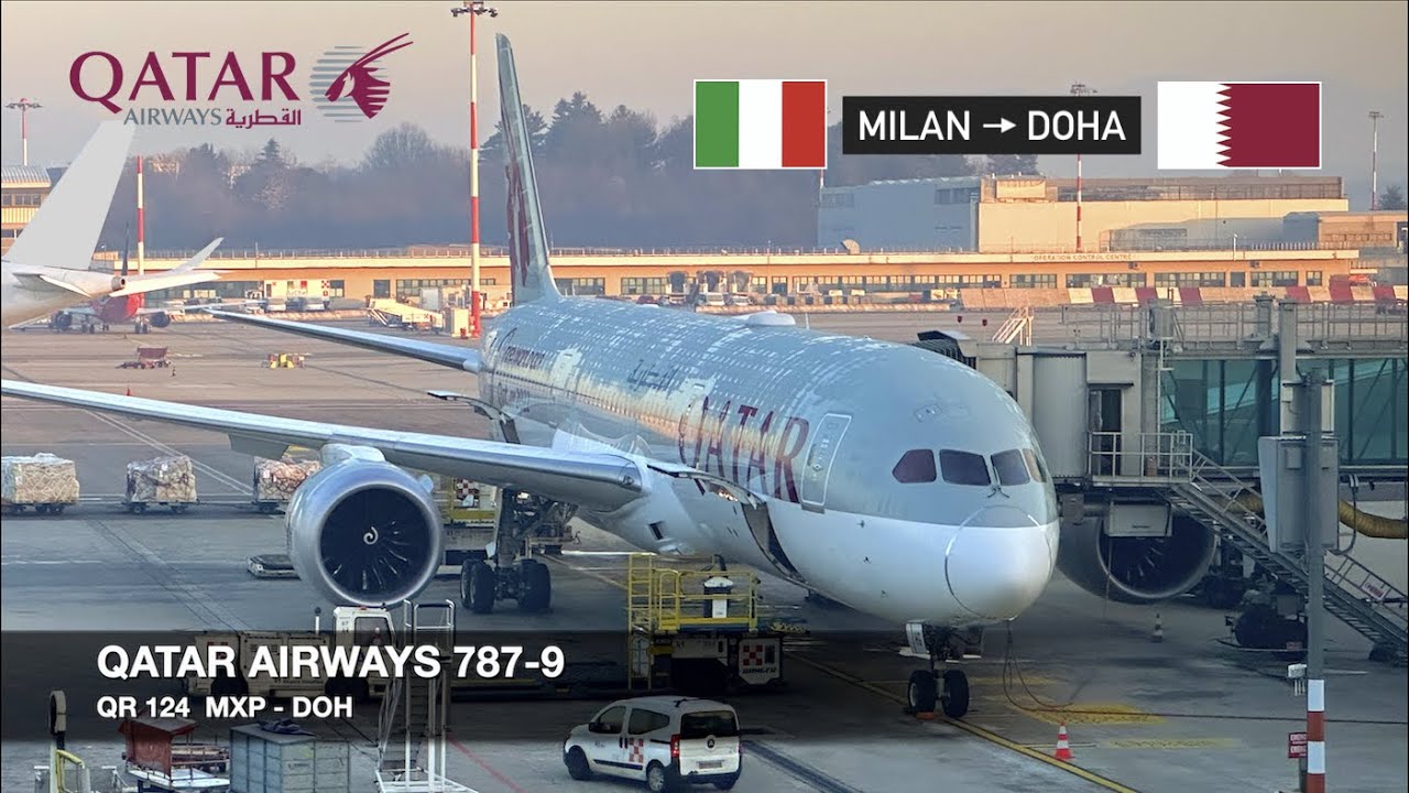 THE MOST IMPRESSIVE ECONOMY ON A DREAMLINER! | Qatar Airways 787-9 | Milan MXP ✈ Doha | Economy