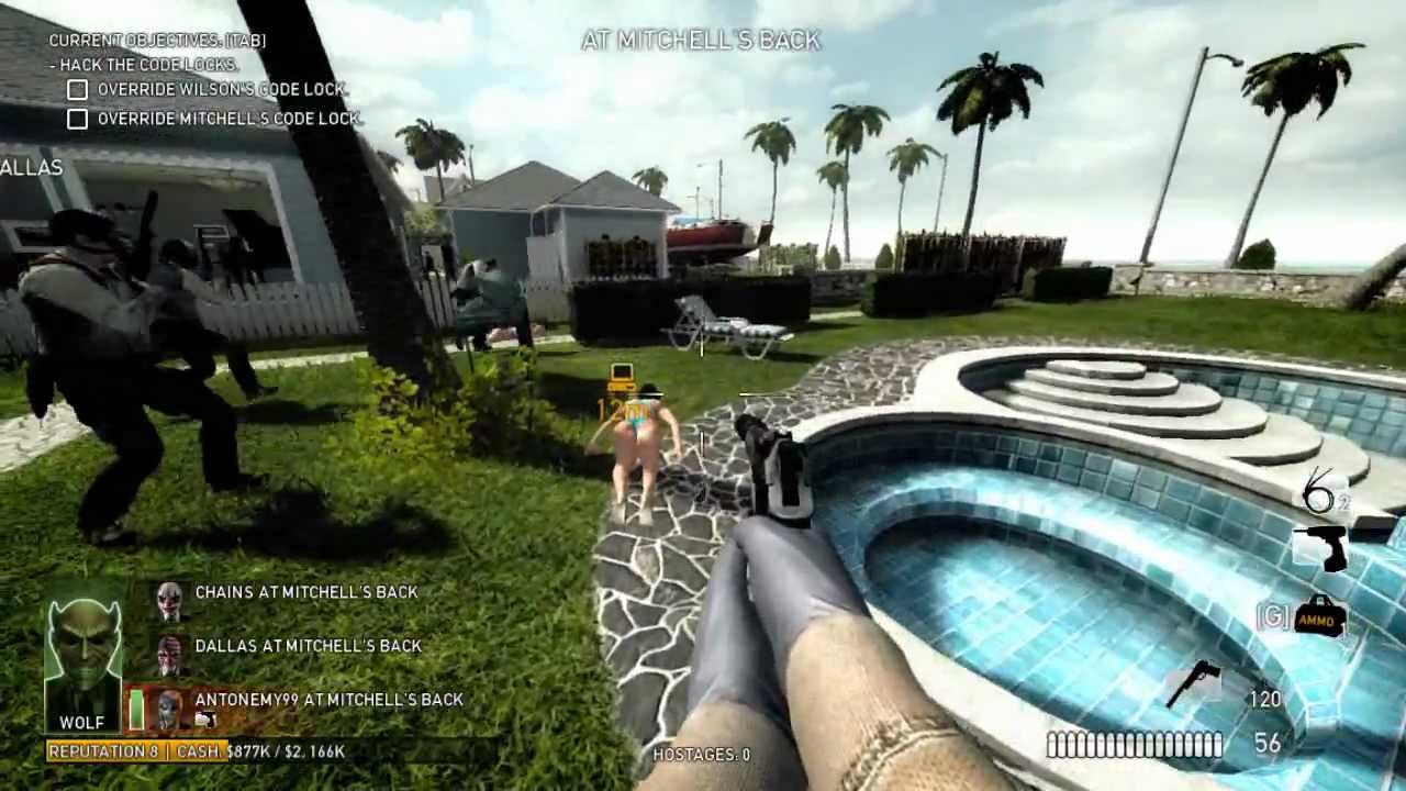 Pay day the Heist pool party gone wrong W/ antonamy99