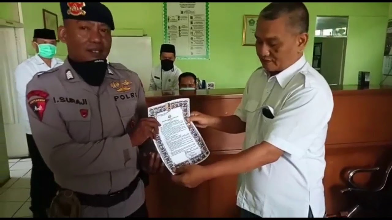 Laksanakan Imbauan dan Sampaikan Pesan Maklumat Kapolri di KUA Rancaekek