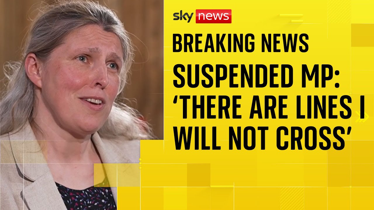 Tearful MP speaks to Sky News after suspension by Labour