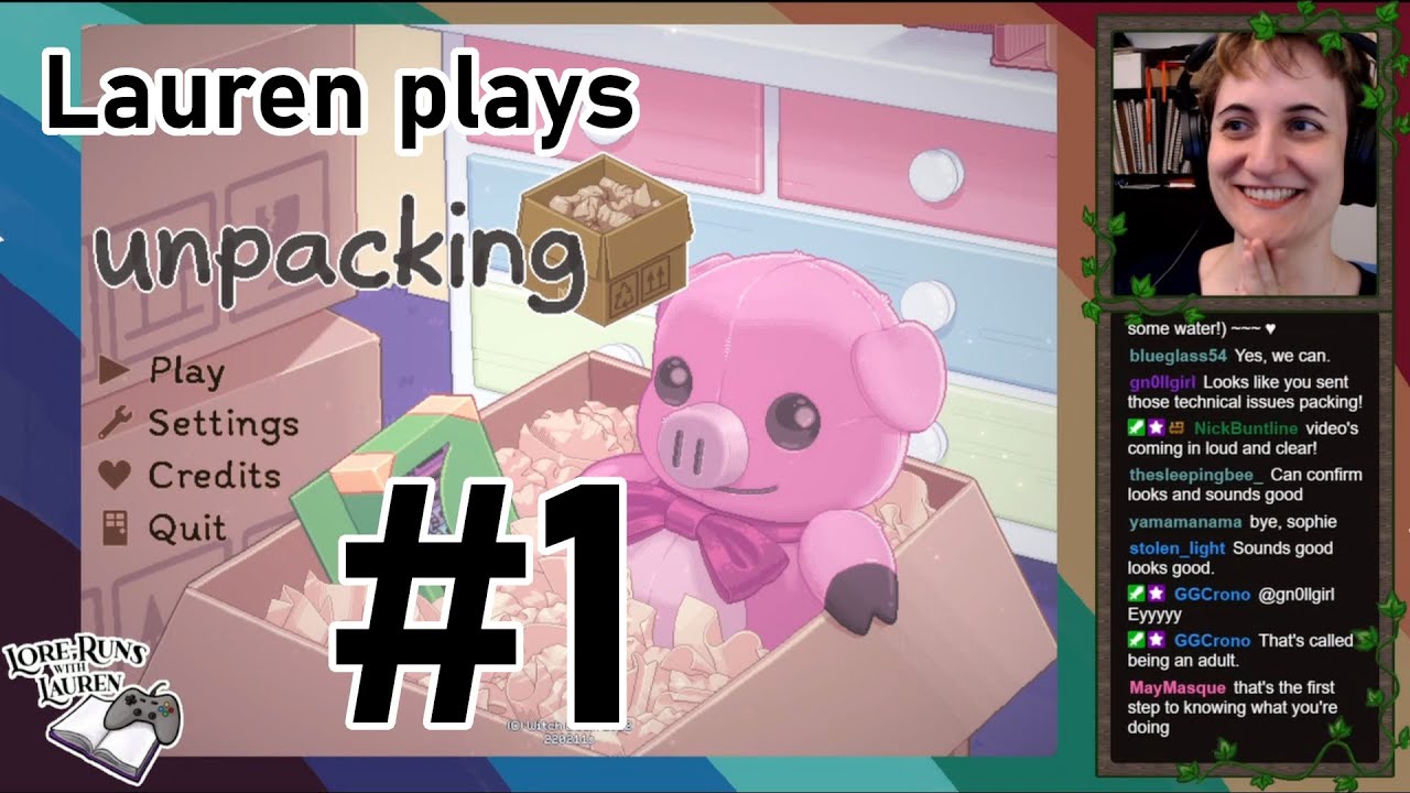 Lauren plays Unpacking (part 1) - Childhood, growing up, moving out, moving in