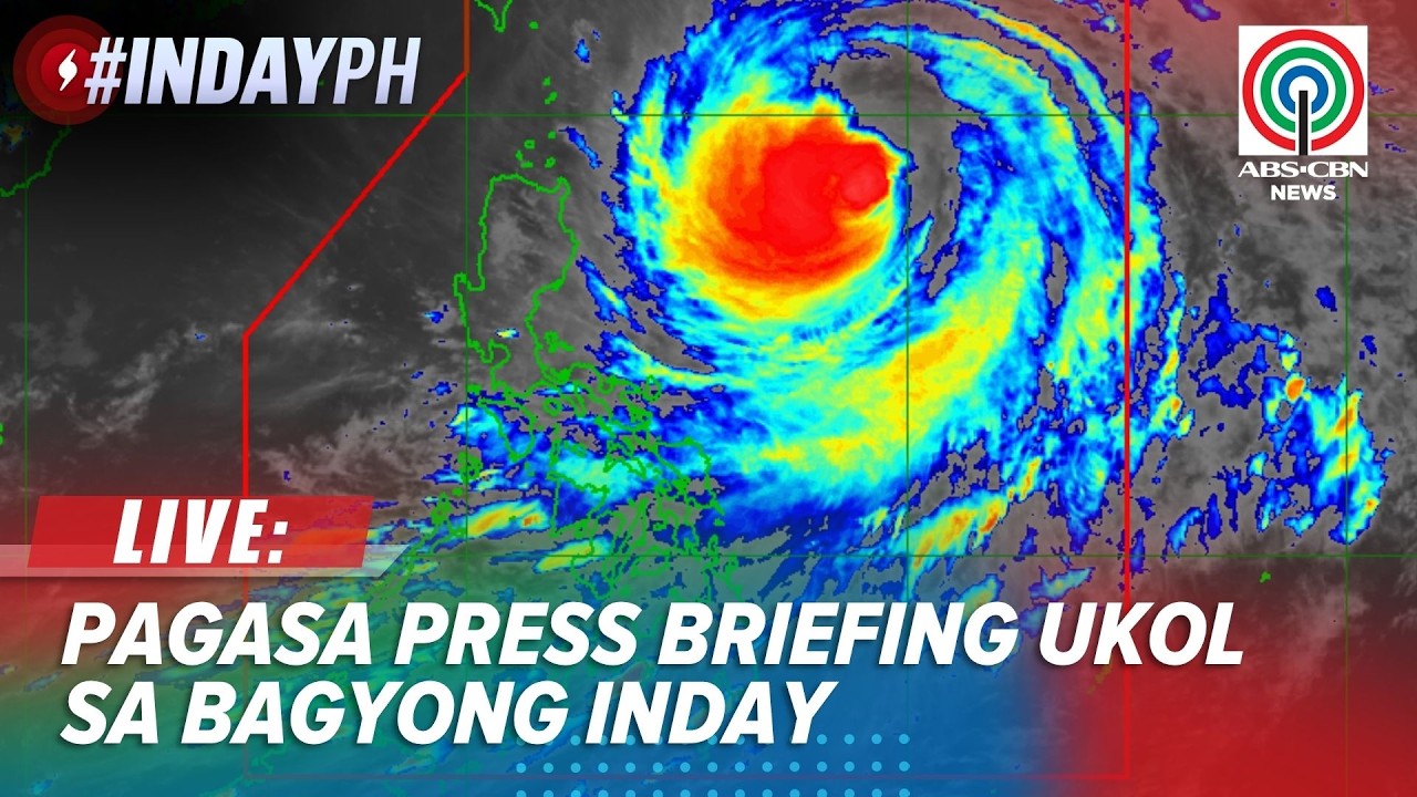 LIVE: PAGASA Press Briefing on Typhoon #IndayPH | 5:00 PM Weather Update (July 9, 2026)