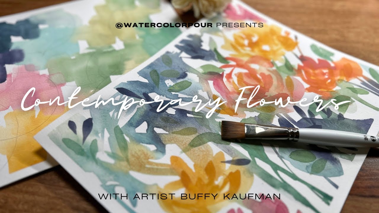 Color Mixing for Contemporary Watercolor Flowers