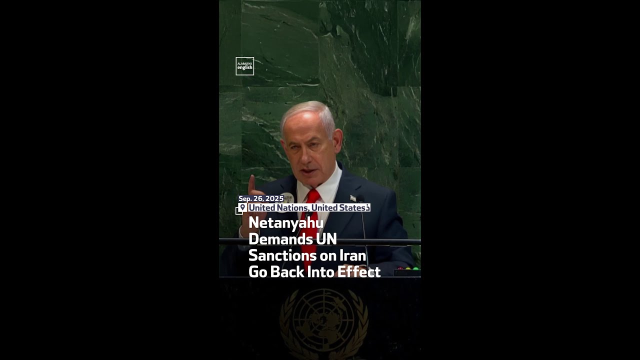Netanyahu Demands UN Sanctions on Iran Go Back Into Effect