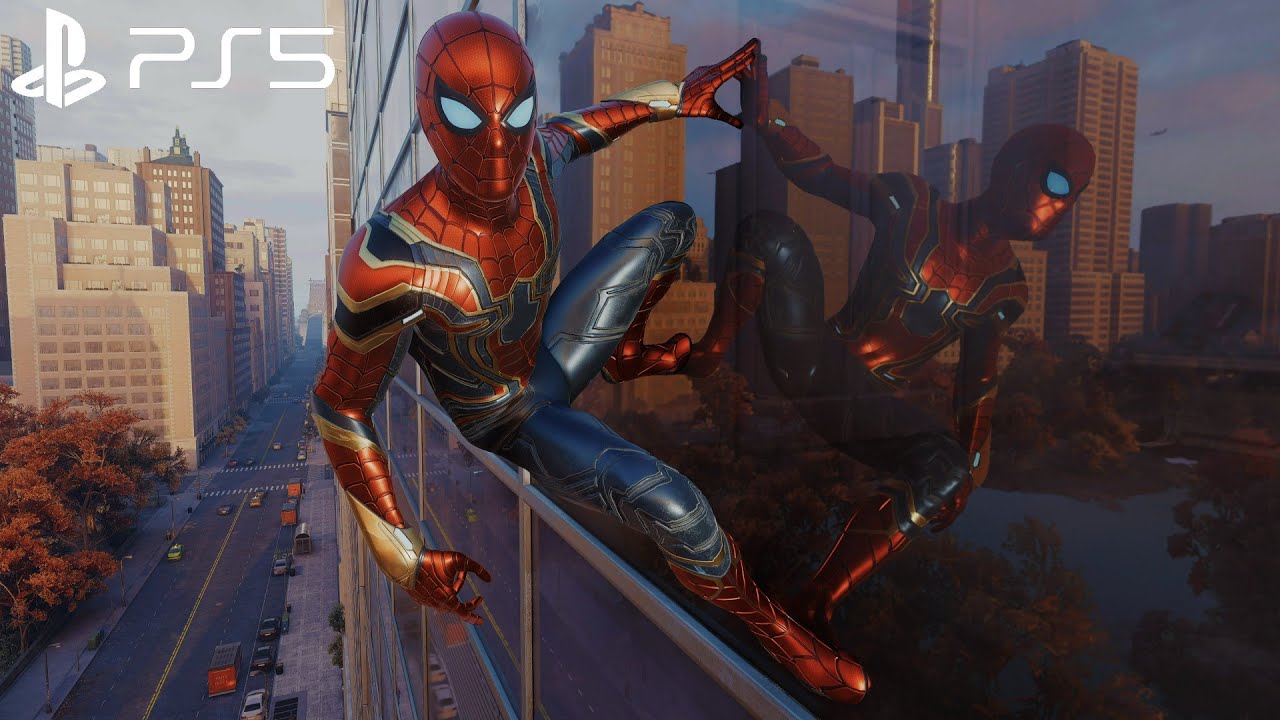 Spider-Man Remastered PS5 - Iron Spider Suit Free Roam Gameplay (4K 60FPS Performance RT)