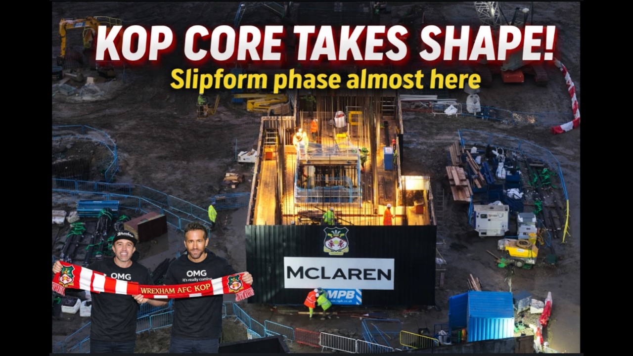 WREXHAM AFC KOP  CONSTRUCTION NEWS