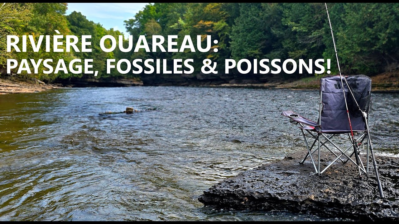 Pêche sur la rivière Ouareau, des paysages INCROYABLES, des fossiles et du poisson au rendez-vous!