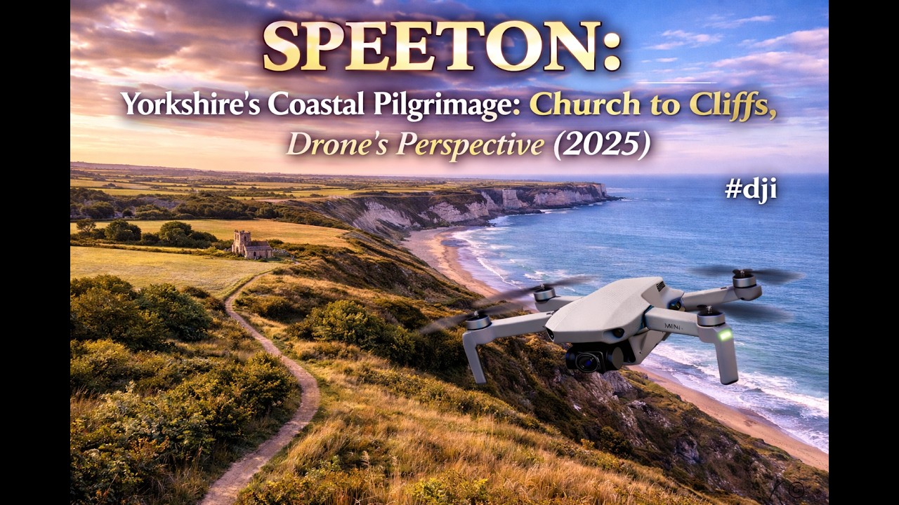 SPEETON: Yorkshire's Coastal Pilgrimage: Church to Cliffs, Drone's Perspective  (2025) #dji #drone