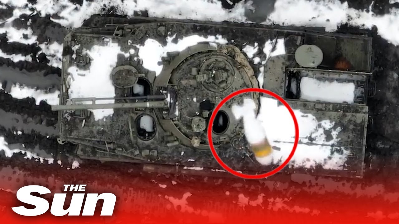 Ukrainian Territorial Defence Brigade shows off pin point accurate drone attacks