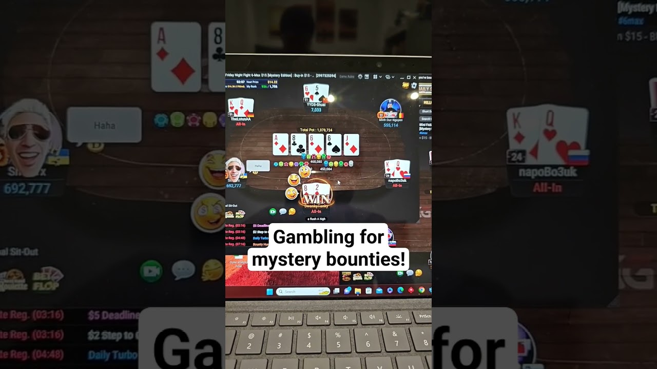Gambling for mystery bounties!  #ggpoker #poker #gambling