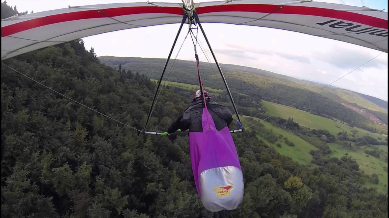 Above Dannenfels  Hang gliding Donnersberg Sept. 2014