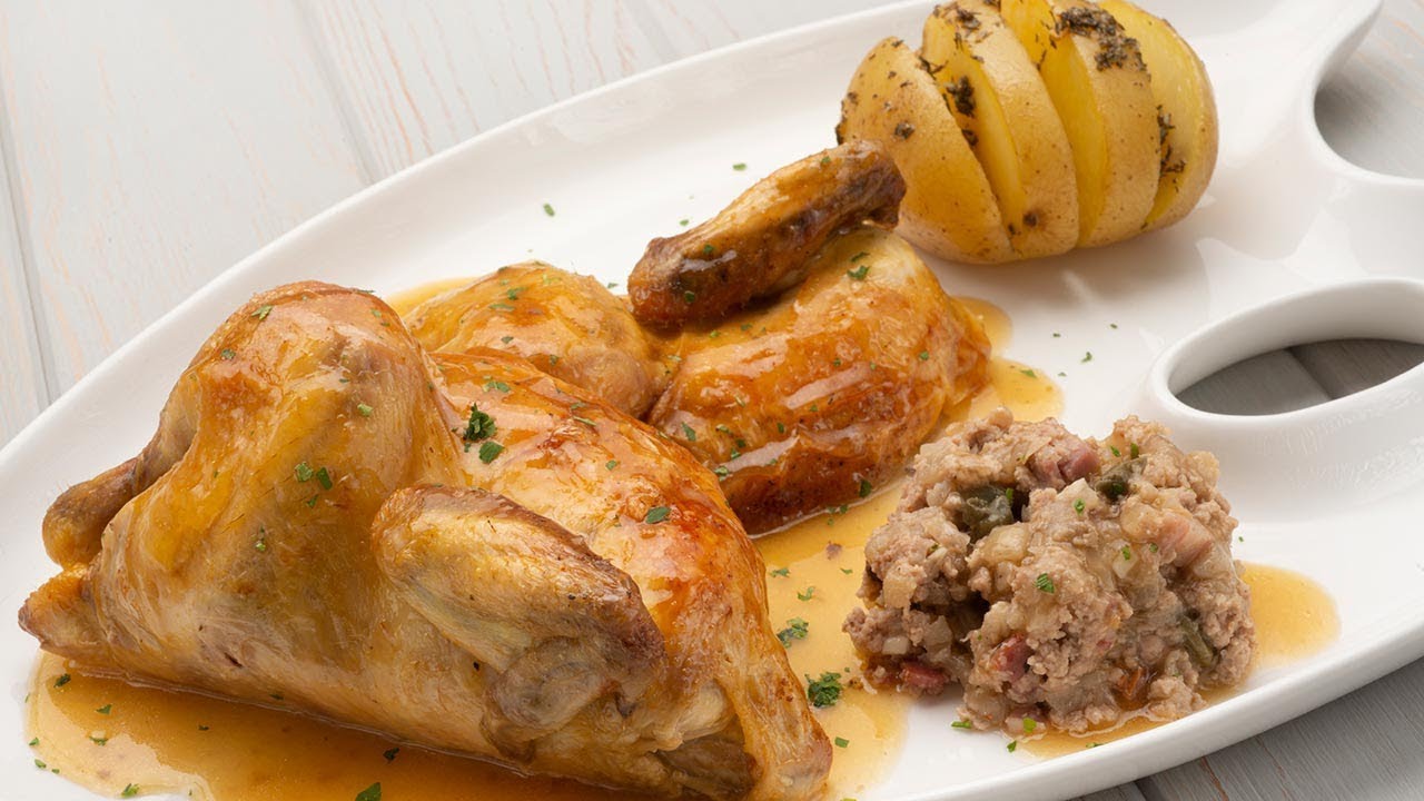 Picantones rellenos en salsa - Cocina Abierta de Karlos Arguiñano