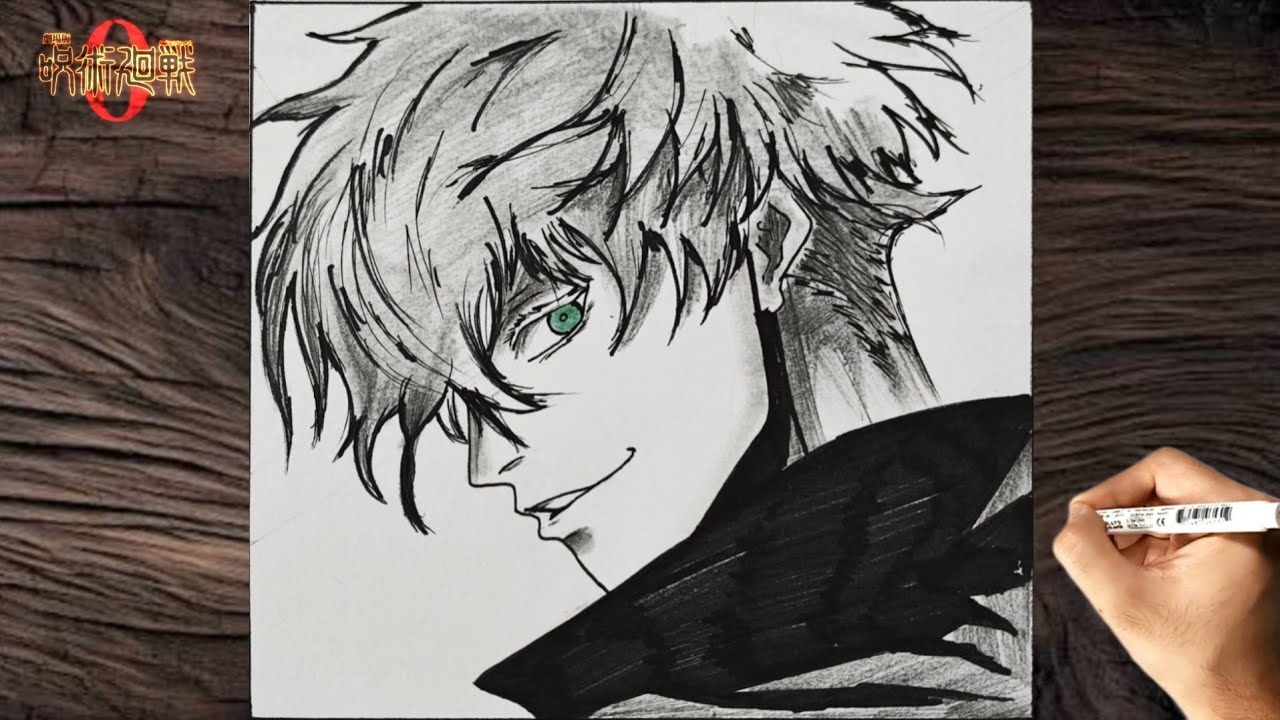 How to Draw Gojo (Simple & Clean) |Step-by-Step Jujutsu Kaisen Art