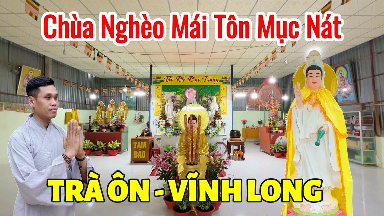 Chùa Viên Minh Trà Ôn Vĩnh Long | Ngôi Chùa Nghèo Mái Tôn Giữa Vườn Dừa Vĩnh Long | SalaTV