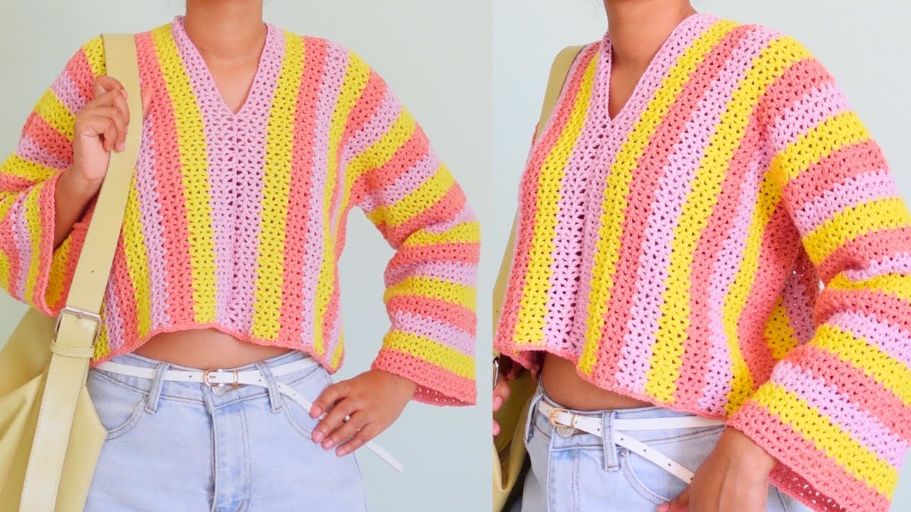 Easy crochet top for women | Beginner friendly | Pullover top