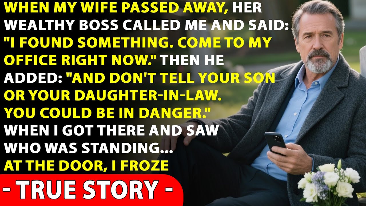 On The Day Of My Wife’s Funeral, Her Boss Called Me “You Need To See This!” — True Story