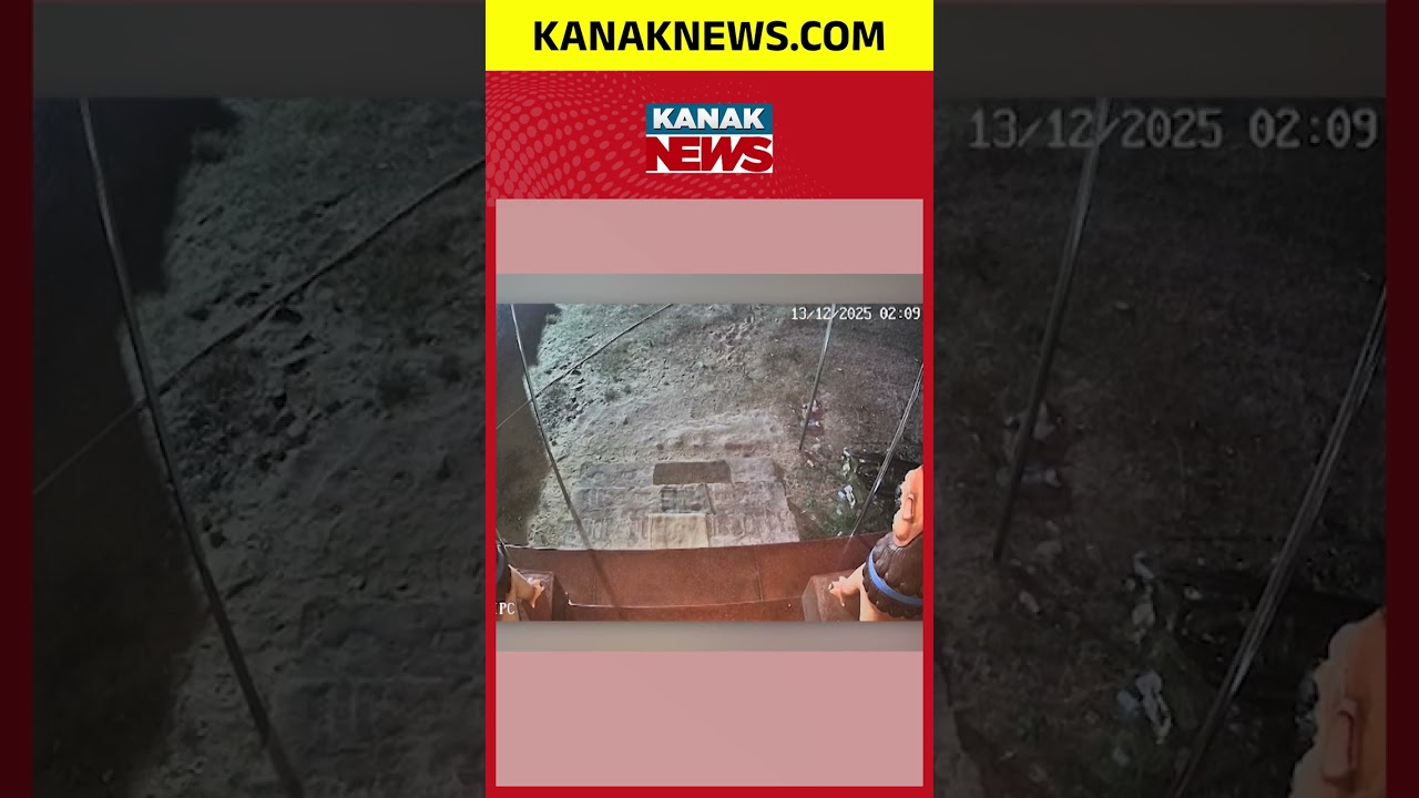 Temple Theft Caught On CCTV In Balasore | Robbers Steal Silver Ornaments From Radhakahn Temple