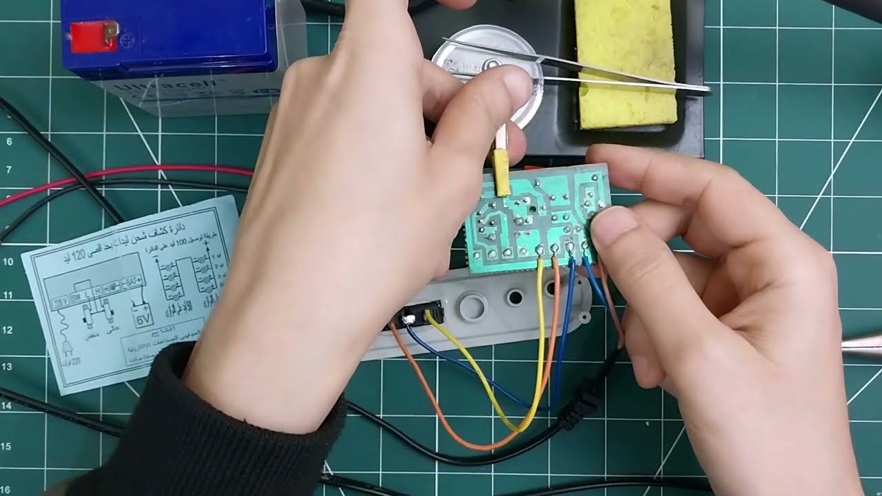 ازاي تركب دائرة شحن كشاف طوارئ ليد جديدة