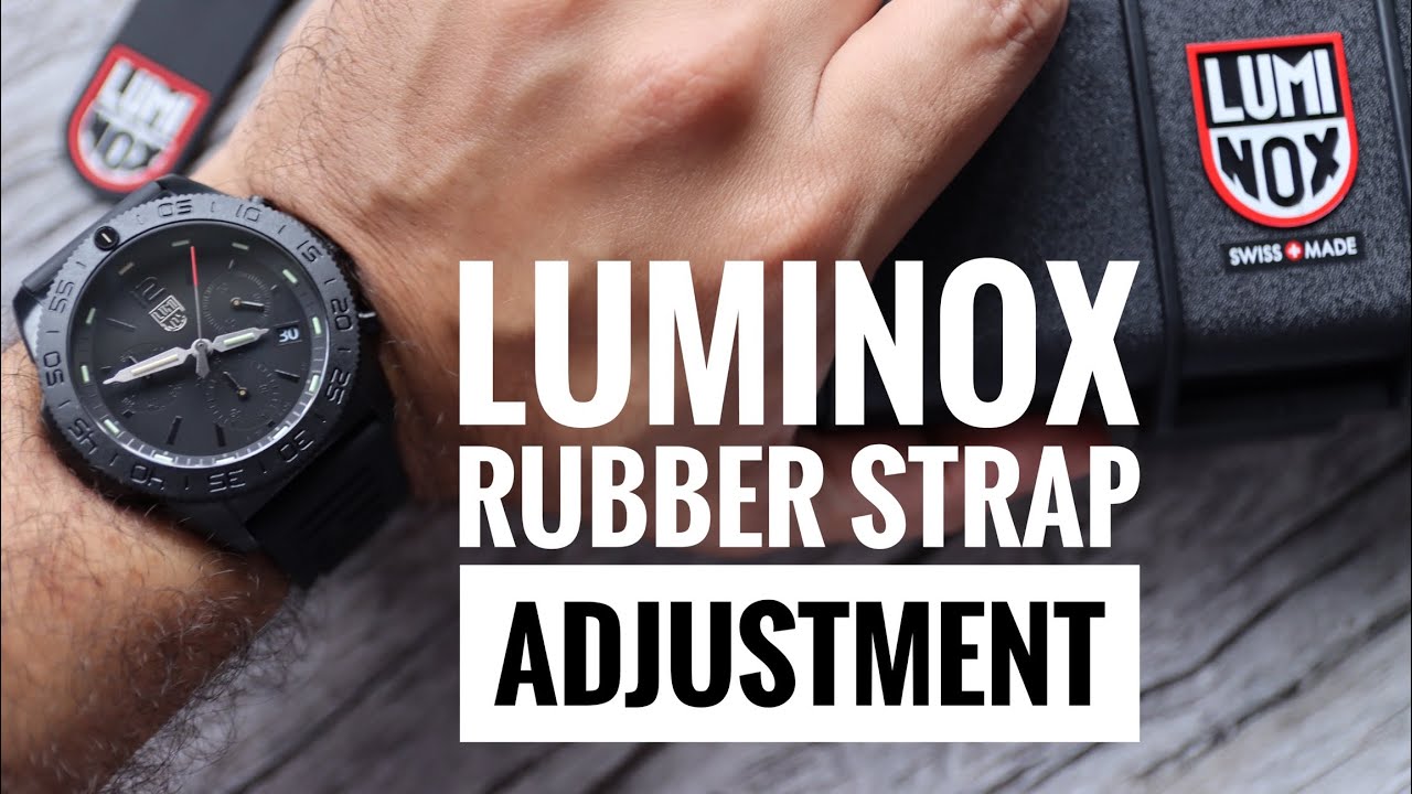 LUMINOX PACIFIC DIVER CHRONOGRAPH (3141) RUBBER STRAP RESIZING.