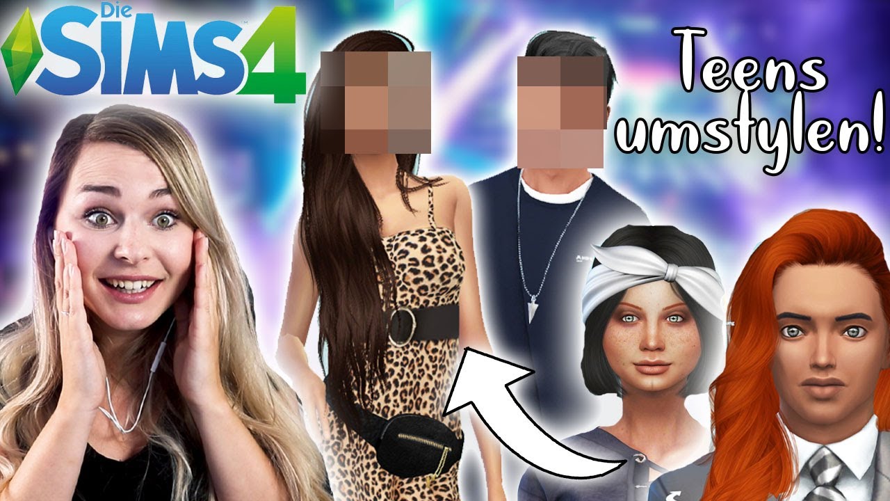 WOW! 😍 Heftige VORHER/ NACHHER Ergebnisse! ✨ - Die Sims 4 Teens umstylen | simfinity