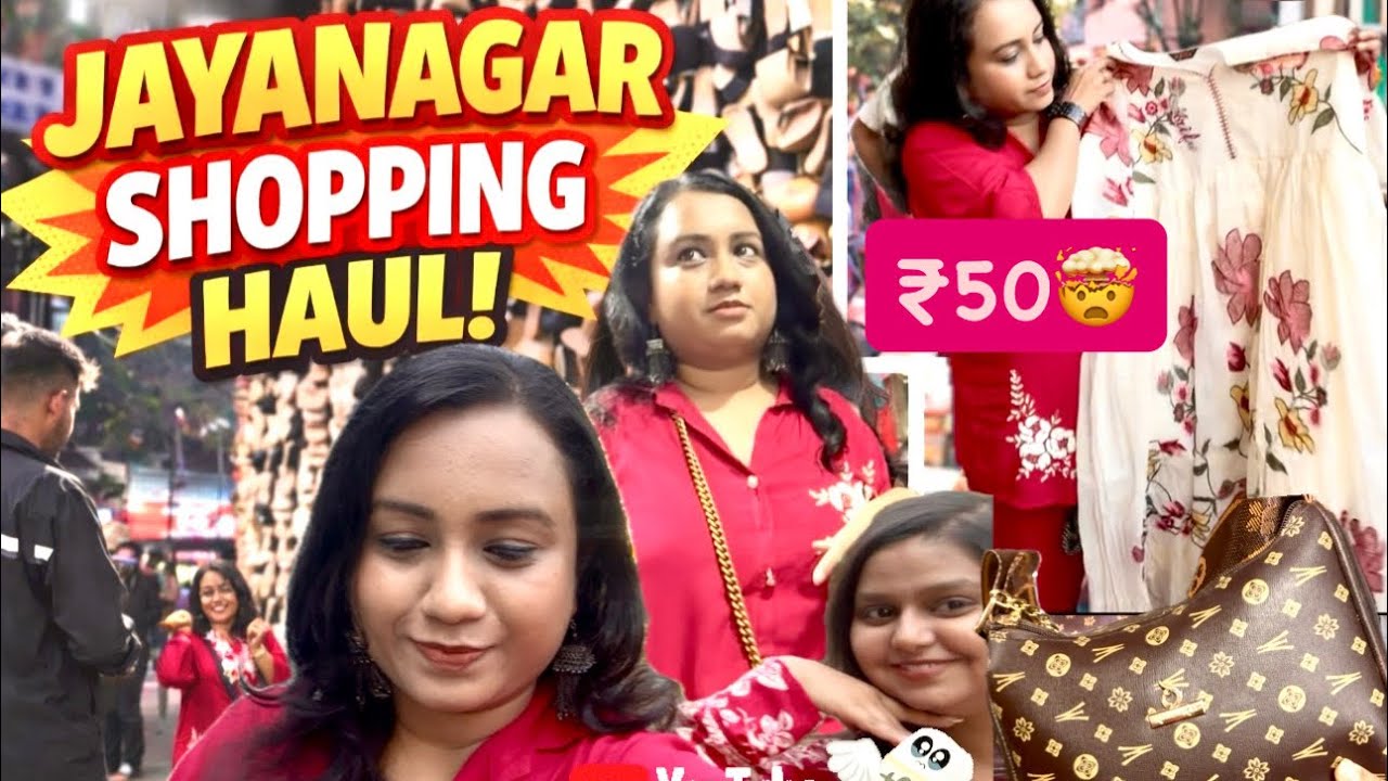 Bengaluru’s CHEAPEST Shopping Place 😱Jayanagar Street Shopping Haul🛍️#bengaluru #affordablefinds 
