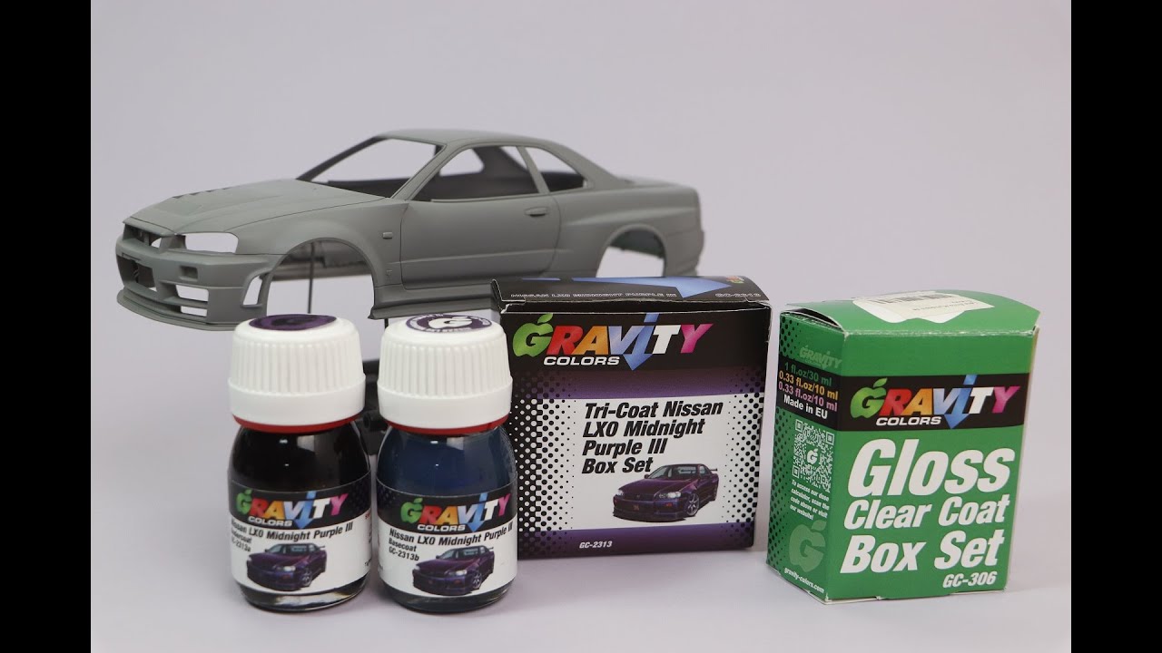 Tamiya Nissan R34 GTR -1- MIdnight Purple III Body paint TUTORIAL